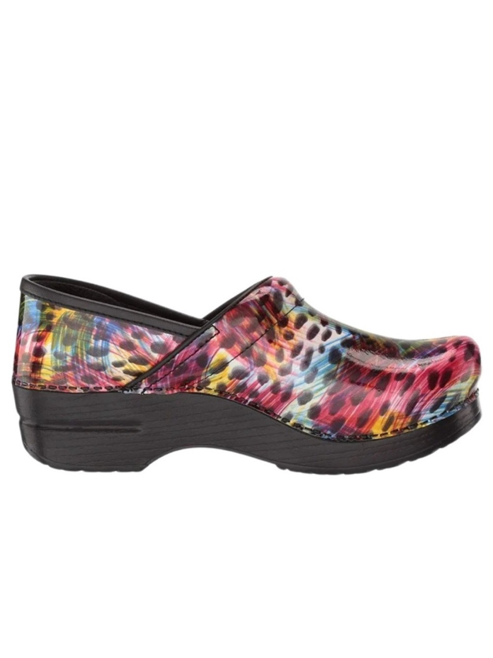 Dansko Women Professional Clog Paint Storm Patent Leather Size 38